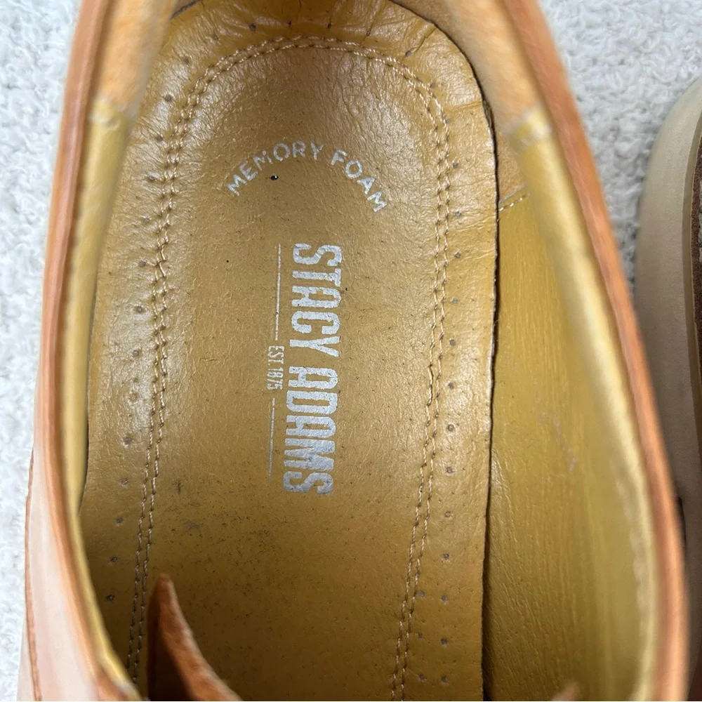 Stacy‎ Adams Shoes Mens 8M Brown Leather Dress Shoes
